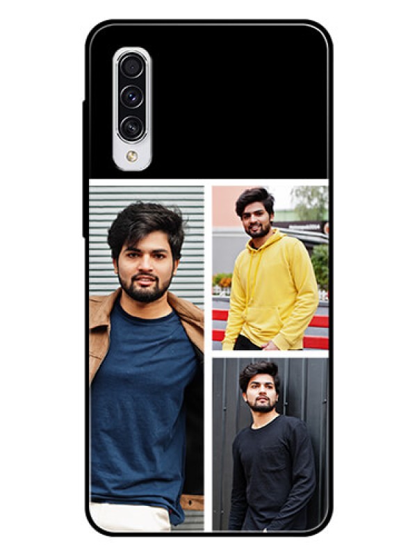 Custom Samsung Galaxy A70 Photo Printing on Glass Case  - Upload Multiple Picture Design