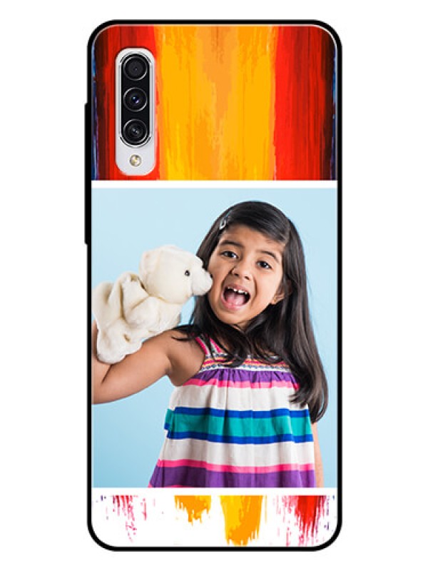 Custom Samsung Galaxy A70 Personalized Glass Phone Case  - Multi Color Design