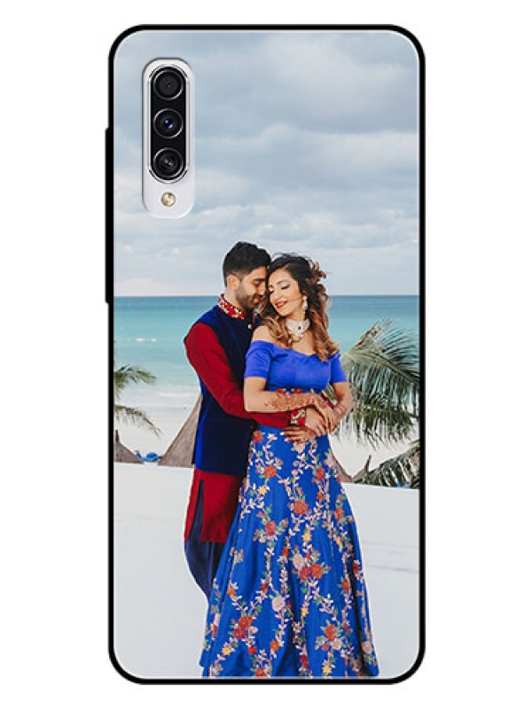 Custom Samsung Galaxy A70 Photo Printing on Glass Case  - Upload Full Picture Design