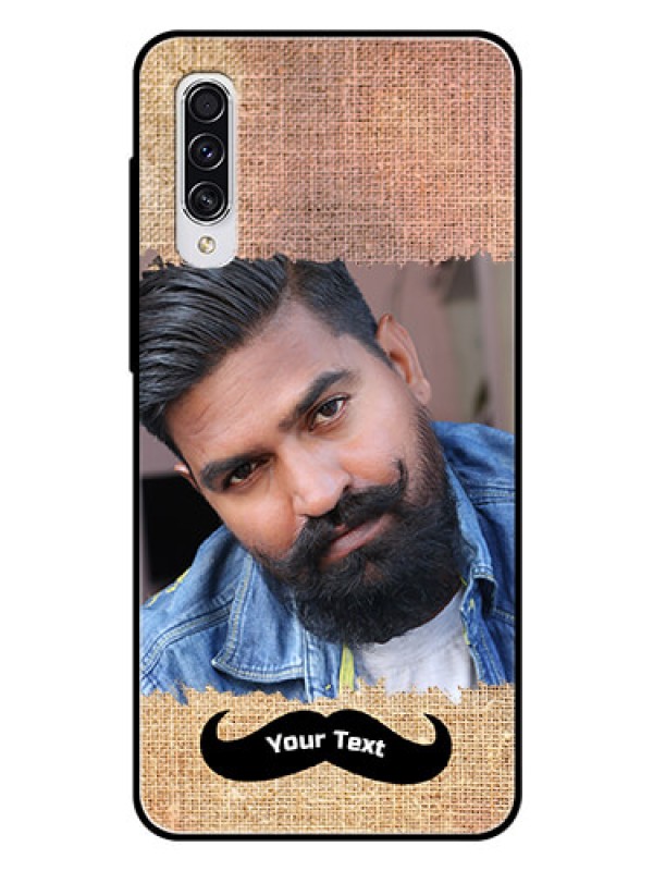 Custom Samsung Galaxy A70 Personalized Glass Phone Case  - with Texture Design