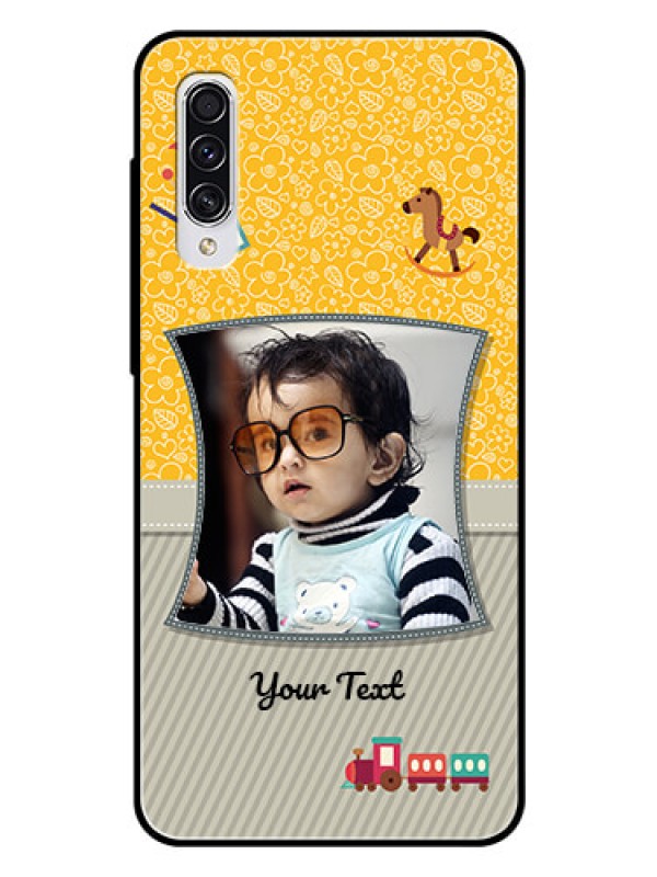 Custom Samsung Galaxy A70s Personalized Glass Phone Case  - Baby Picture Upload Design