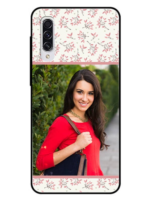 Custom Samsung Galaxy A70s Custom Glass Phone Case  - Premium Floral Design