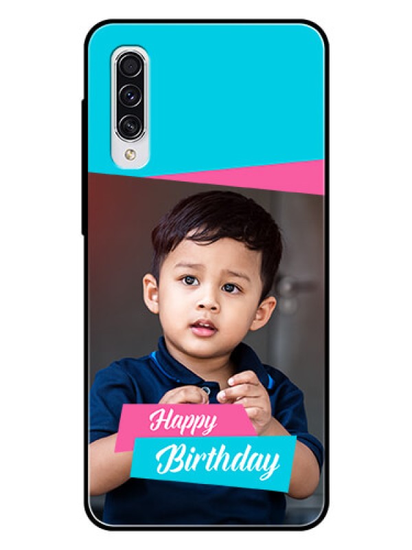 Custom Samsung Galaxy A70s Personalized Glass Phone Case  - Image Holder with 2 Color Design