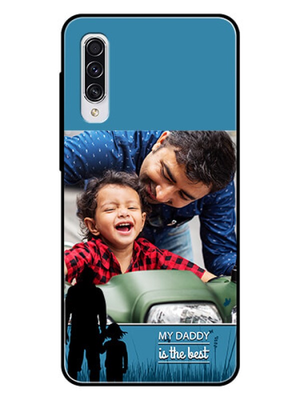 Custom Samsung Galaxy A70s Custom Glass Mobile Case  - Best dad design 