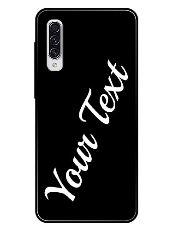 Custom Galaxy A70S Custom Glass Mobile Cover with Your Name