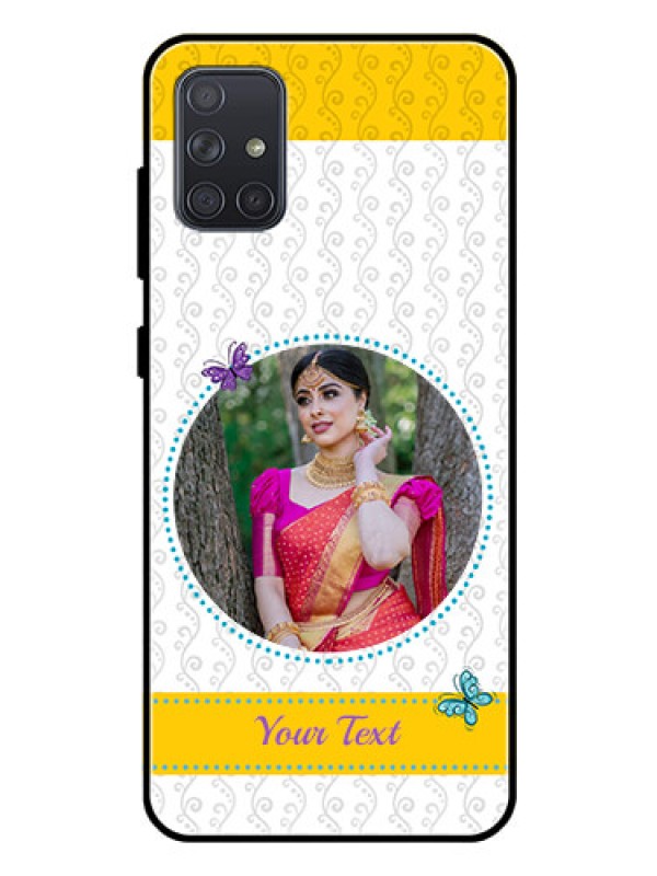 Custom Galaxy A71 Custom Glass Mobile Case  - Girls Premium Case Design