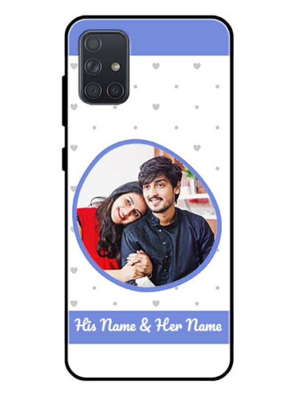 Custom Galaxy A71 Photo Printing on Glass Case  - Premium Case Design