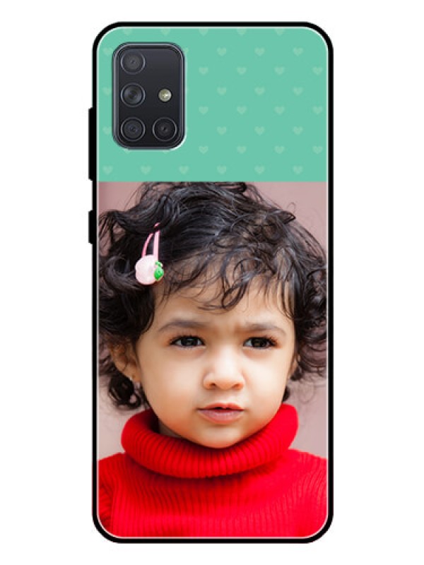 Custom Galaxy A71 Custom Glass Phone Case  - Lovers Picture Design
