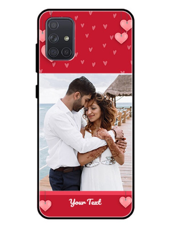 Custom Galaxy A71 Custom Glass Phone Case  - Valentines Day Design