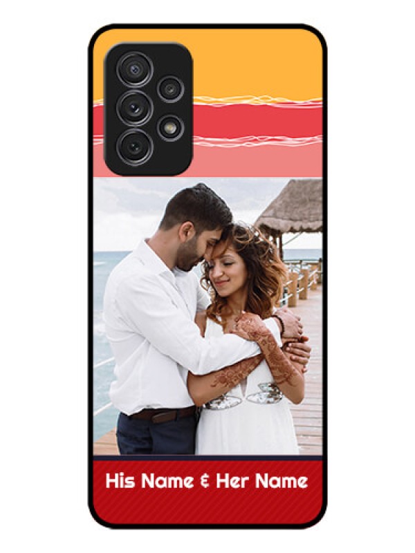 Custom Galaxy A72 Custom Glass Mobile Case - Colorful Case Design