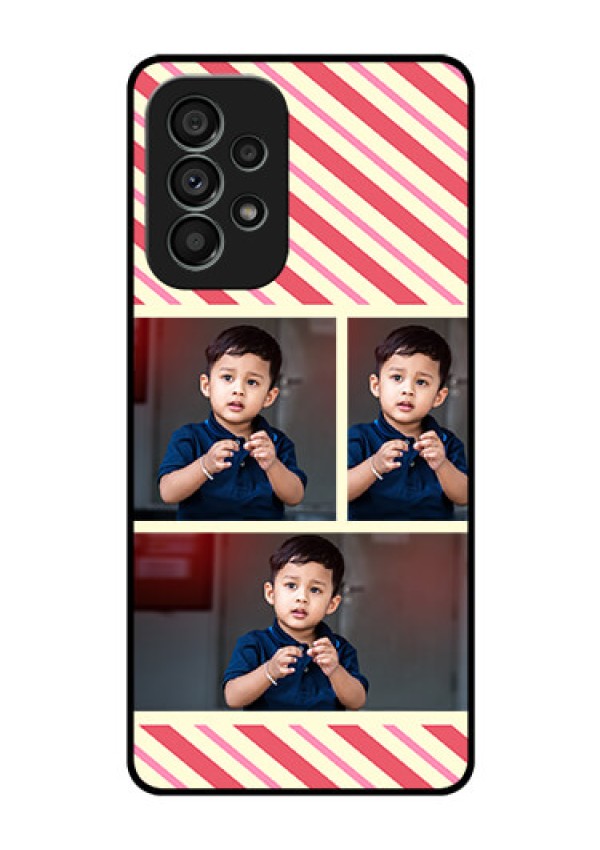 Galaxy A73 5G Personalized Glass Phone Case - Picture Upload Mobile Case Design