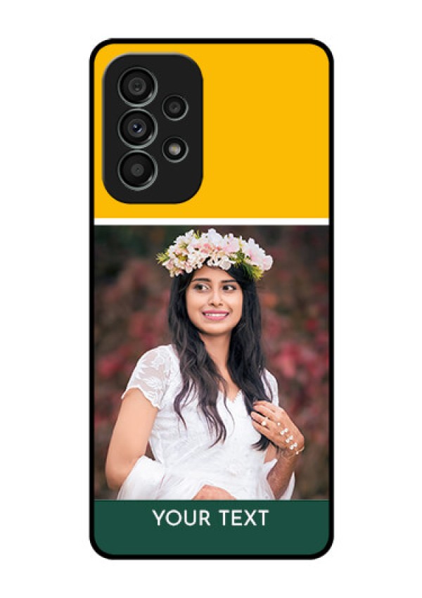 Galaxy A73 5G Photo Printing on Glass Case - Love You Design