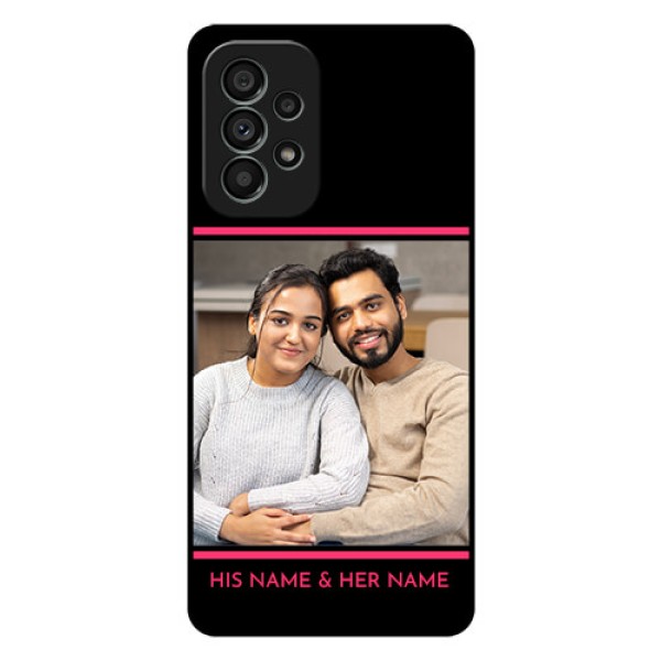 Galaxy A73 5G Custom Glass Mobile Case - with Add Text Design