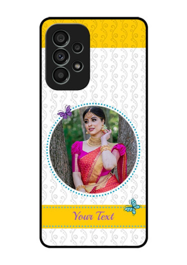 Galaxy A73 5G Custom Glass Mobile Case - Girls Premium Case Design
