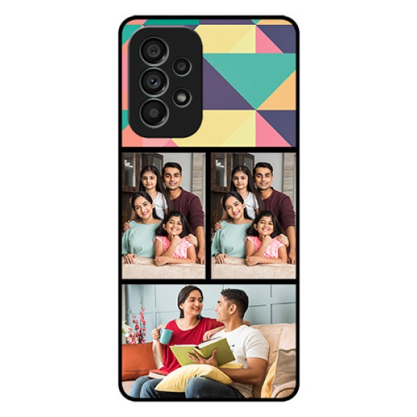 Galaxy A73 5G Custom Glass Phone Case - Bulk Pic Upload Design