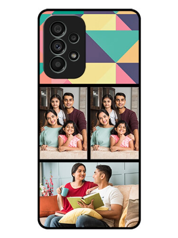 Custom Galaxy A73 5G Custom Glass Phone Case - Bulk Pic Upload Design