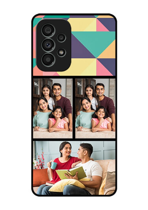 Galaxy A73 5G Custom Glass Phone Case - Bulk Pic Upload Design