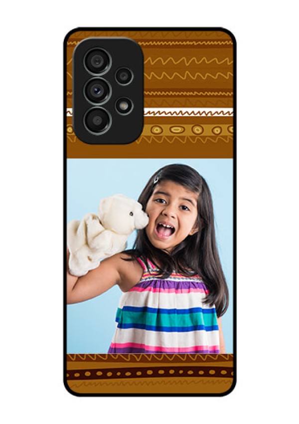 Galaxy A73 5G Custom Glass Phone Case - Friends Picture Upload Design