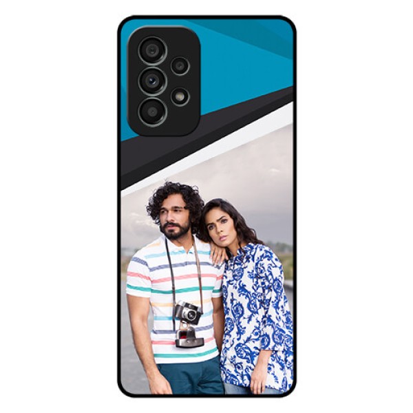 Galaxy A73 5G Photo Printing on Glass Case - Simple Pattern Photo Upload Design Galaxy A73 5G Photo Printing on Glass Case - Simple Pattern Photo Upload Design