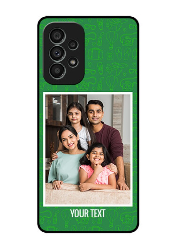 Galaxy A73 5G Personalized Glass Phone Case - Picture Upload Design