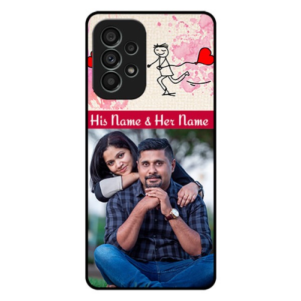 Galaxy A73 5G Photo Printing on Glass Case - You and Me Case Design