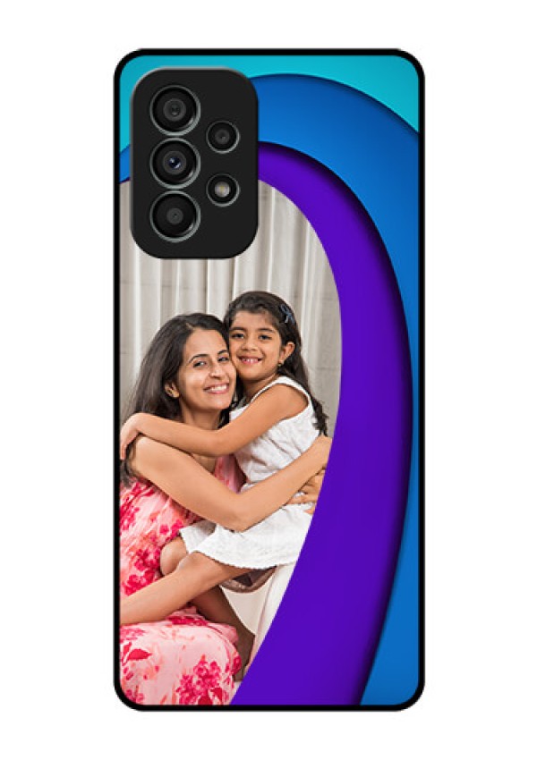 Galaxy A73 5G Photo Printing on Glass Case - Simple Pattern Design