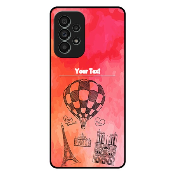 Galaxy A73 5G Custom Glass Phone Case - Paris Theme Design