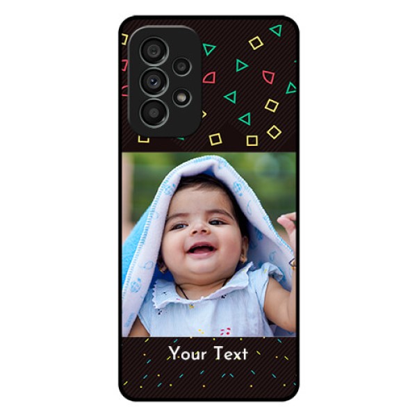 Galaxy A73 5G Custom Glass Phone Case - with confetti birthday design