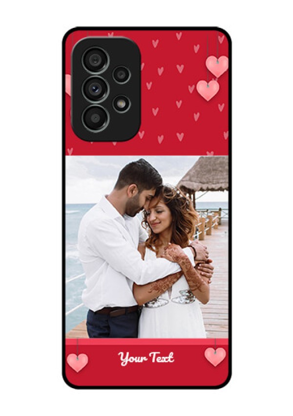Galaxy A73 5G Custom Glass Phone Case - Valentines Day Design