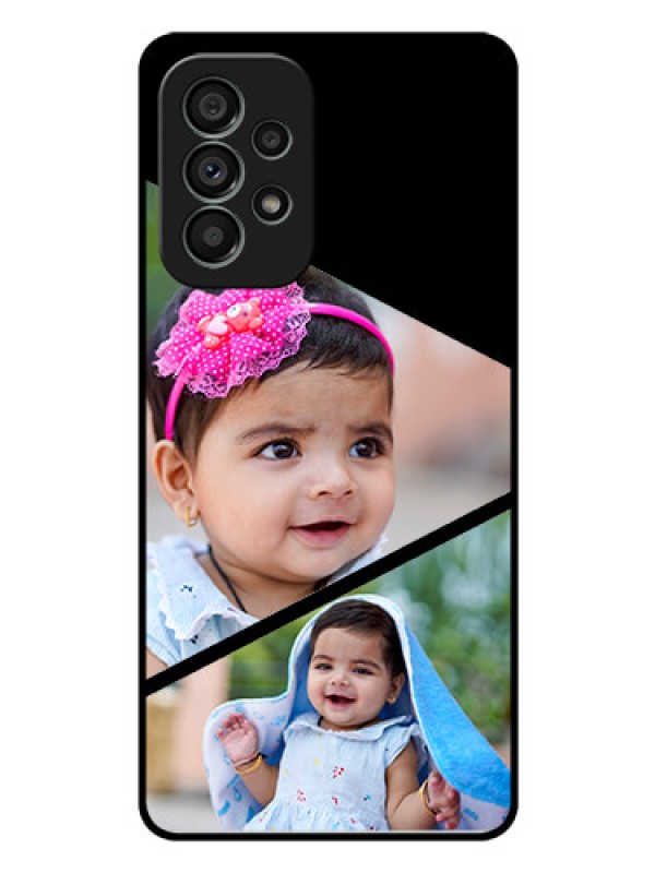 Custom Galaxy A73 5G Custom Glass Phone Case - Semi Cut Design