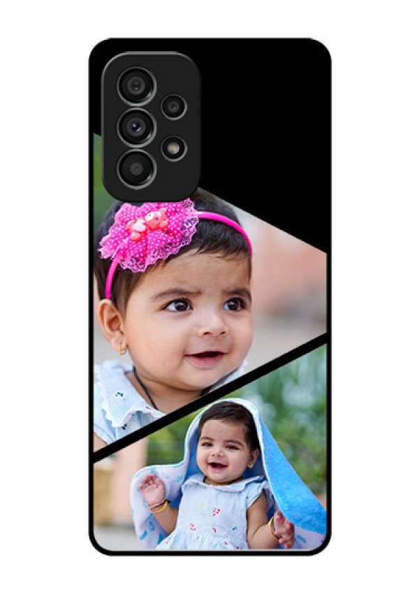 Galaxy A73 5G Custom Glass Phone Case - Semi Cut Design