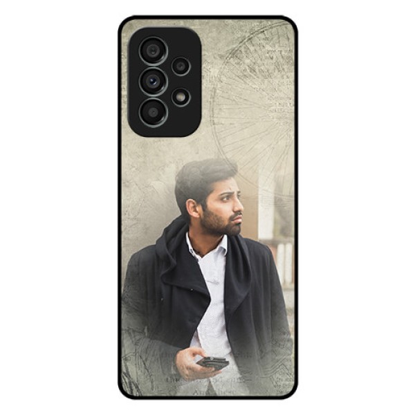 Galaxy A73 5G Custom Glass Phone Case - with vintage design Galaxy A73 5G Custom Glass Phone Case - with vintage design