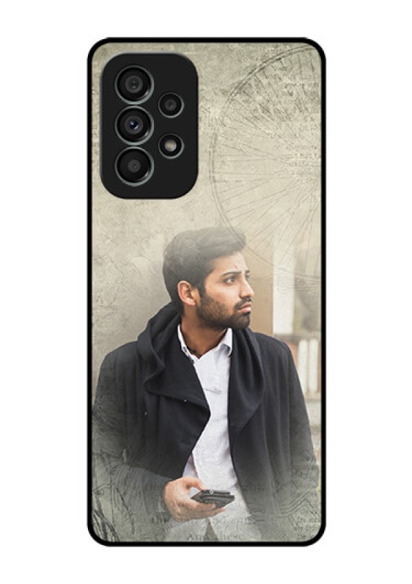 Galaxy A73 5G Custom Glass Phone Case - with vintage design