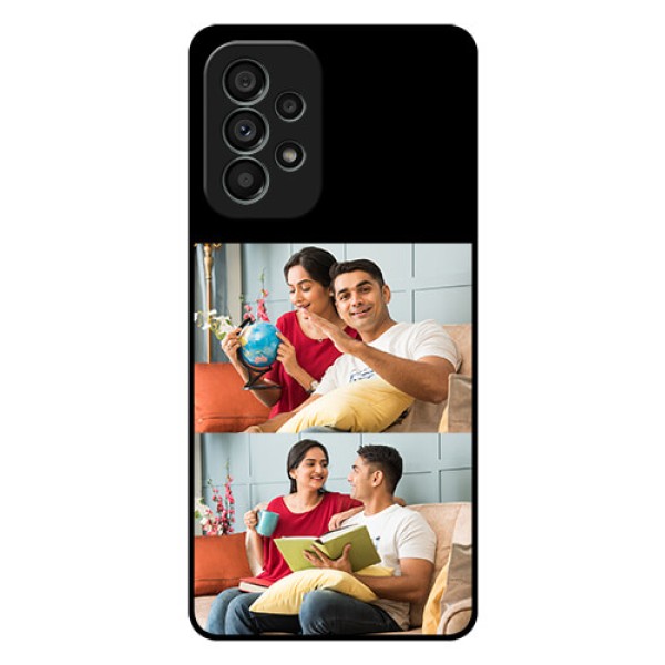 Galaxy A73 5G 2 Images on Glass Phone Cover