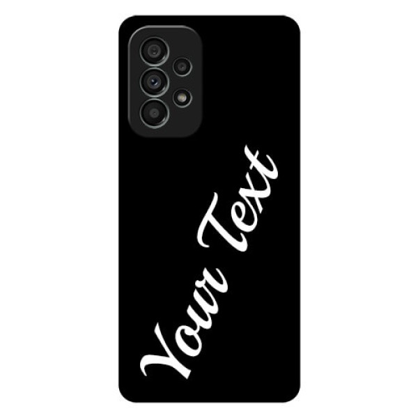 Galaxy A73 5G Custom Glass Mobile Cover with Your Name