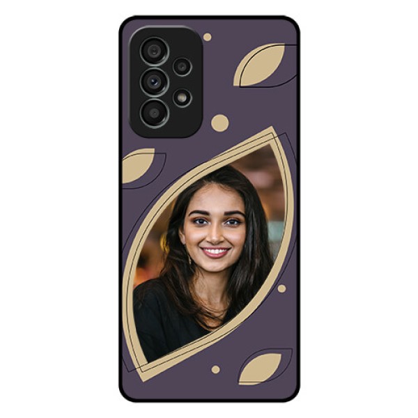 Galaxy A73 5G Custom Glass Mobile Case - Falling Leaf Design