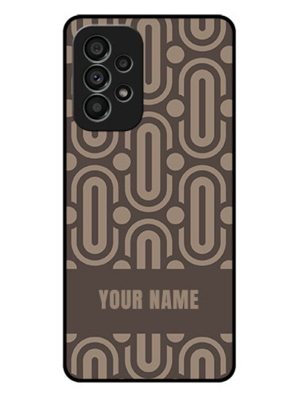 Custom Galaxy A73 5G Custom Glass Phone Case - Captivating Zero Pattern Design