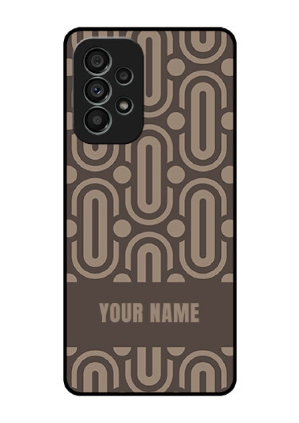 Galaxy A73 5G Custom Glass Phone Case - Captivating Zero Pattern Design