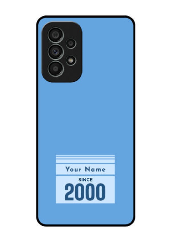 Galaxy A73 5G Custom Glass Mobile Case - Custom Year of birth Design