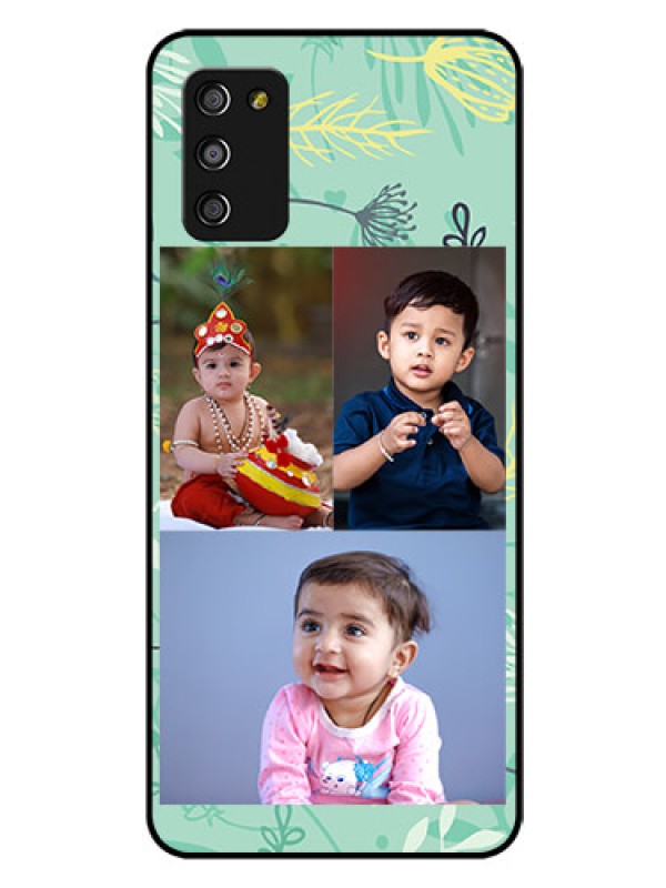 Custom Galaxy F02s Photo Printing on Glass Case  - Forever Family Design 