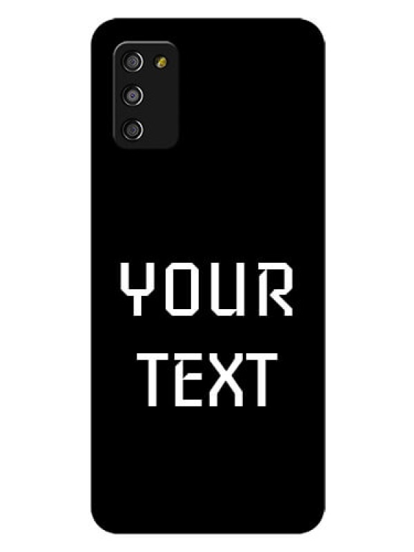 Custom Galaxy F02s Your Name on Glass Phone Case