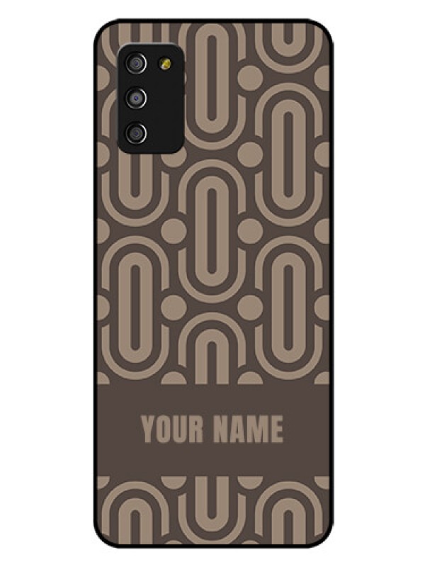 Custom Galaxy F02s Custom Glass Phone Case - Captivating Zero Pattern Design