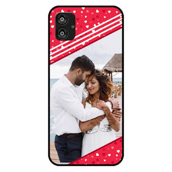 Samsung Galaxy F04 Custom Glass Mobile Case - Valentines Gift Design