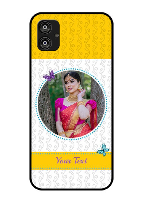 Samsung Galaxy F04 Custom Glass Mobile Case - Girls Premium Case Design