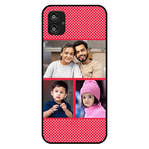 Samsung Galaxy F04 Personalized Glass Phone Case - Bulk Pic Upload Design