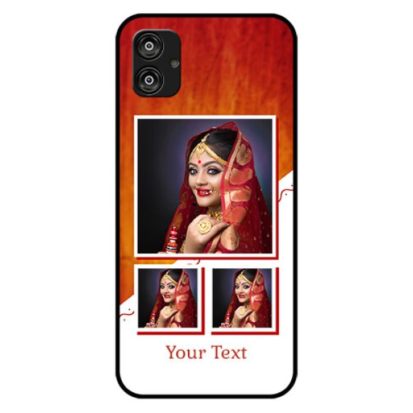 Samsung Galaxy F04 Custom Glass Phone Case - Wedding Memories Design Samsung Galaxy F04 Custom Glass Phone Case - Wedding Memories Design