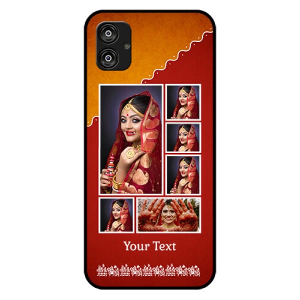 Samsung Galaxy F04 Personalized Glass Phone Case - Wedding Pic Upload Design Samsung Galaxy F04 Personalized Glass Phone Case - Wedding Pic Upload Design