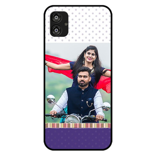 Samsung Galaxy F04 Photo Printing on Glass Case - Cute Family Design Samsung Galaxy F04 Photo Printing on Glass Case - Cute Family Design