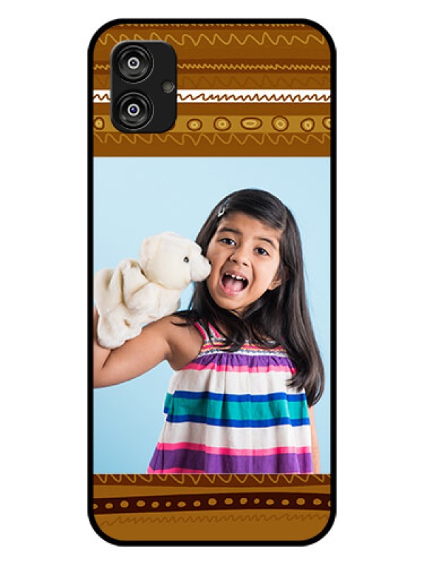 Custom Samsung Galaxy F04 Custom Glass Phone Case - Friends Picture Upload Design