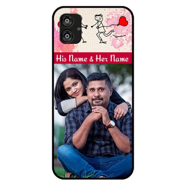 Samsung Galaxy F04 Photo Printing on Glass Case - You and Me Case Design Samsung Galaxy F04 Photo Printing on Glass Case - You and Me Case Design